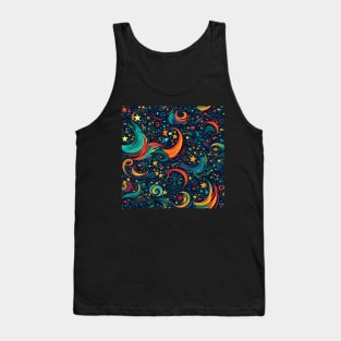 Ignite Your Style with the Magic of the Night Sky: Discover Our 'Starry Night' Apparel! Tank Top